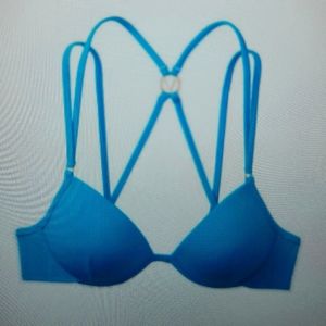 Victoria's Secret Robin blue cross back bra